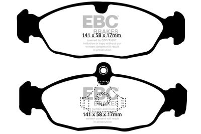 DP41198R EBC Brakes Комплект тормозных колодок, дисковый тормоз