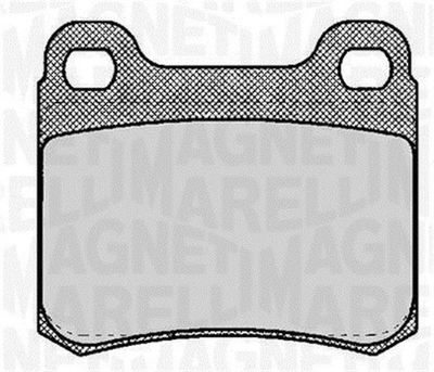 363916060304 MAGNETI MARELLI Комплект тормозных колодок, дисковый тормоз