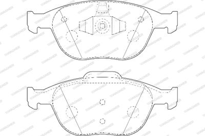 WBP23440A WAGNER Комплект тормозных колодок, дисковый тормоз