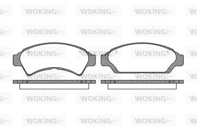 P742300 WOKING Комплект тормозных колодок, дисковый тормоз