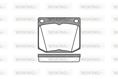 P138330 WOKING Комплект тормозных колодок, дисковый тормоз