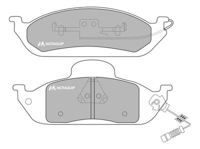 LVXL1074 MOTAQUIP Комплект тормозных колодок, дисковый тормоз