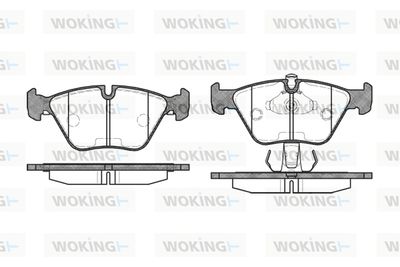 P370315 WOKING Комплект тормозных колодок, дисковый тормоз