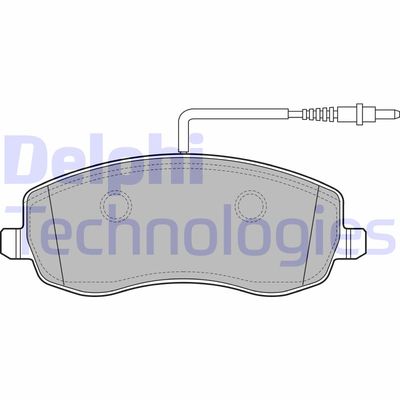 LP2173 DELPHI Комплект тормозных колодок, дисковый тормоз