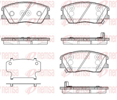 188402 REMSA Комплект тормозных колодок, дисковый тормоз