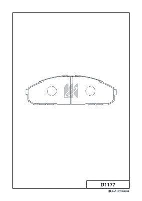 D1177 MK Kashiyama Комплект тормозных колодок, дисковый тормоз