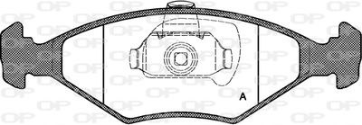 BPA028140 OPEN PARTS Комплект тормозных колодок, дисковый тормоз