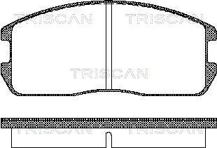 811042832 TRISCAN Комплект тормозных колодок, дисковый тормоз