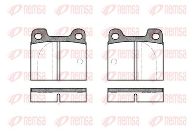 000300 REMSA Комплект тормозных колодок, дисковый тормоз