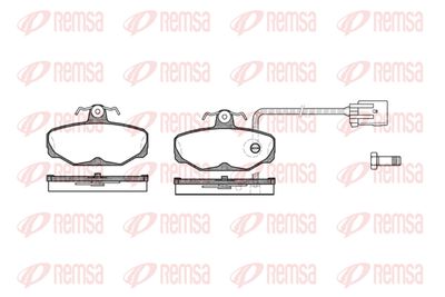 020512 REMSA Комплект тормозных колодок, дисковый тормоз