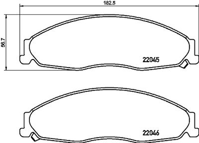 P09011 BREMBO Комплект тормозных колодок, дисковый тормоз