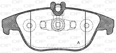 BPA130520 OPEN PARTS Комплект тормозных колодок, дисковый тормоз