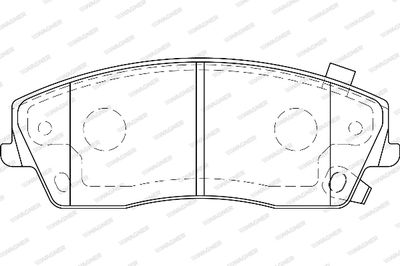 WBP24166A WAGNER Комплект тормозных колодок, дисковый тормоз
