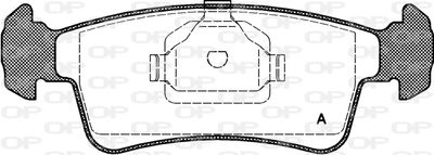 BPA024000 OPEN PARTS Комплект тормозных колодок, дисковый тормоз