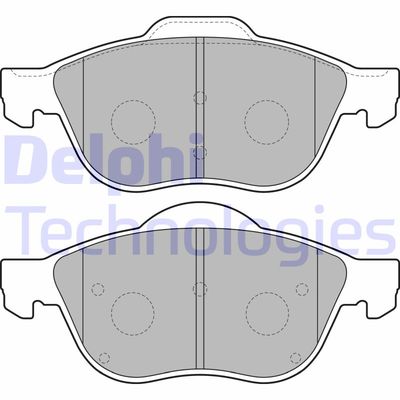 LP1844 DELPHI Комплект тормозных колодок, дисковый тормоз