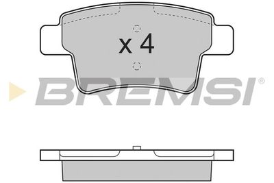 BP3331 BREMSI Комплект тормозных колодок, дисковый тормоз