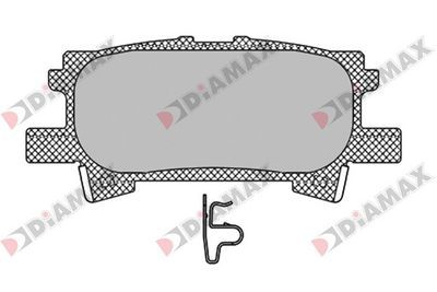 N09576 DIAMAX Комплект тормозных колодок, дисковый тормоз