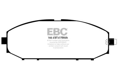 DP61280 EBC Brakes Комплект тормозных колодок, дисковый тормоз