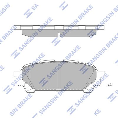 SP1532 Hi-Q Комплект тормозных колодок, дисковый тормоз