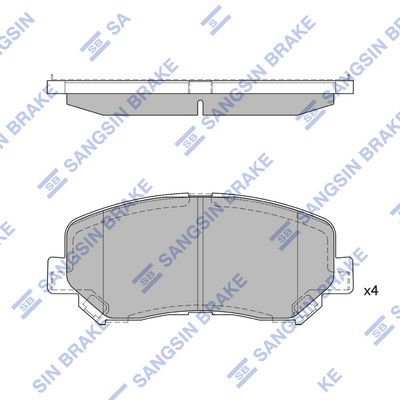 SP1671 Hi-Q Комплект тормозных колодок, дисковый тормоз