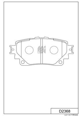 D2368 MK Kashiyama Комплект тормозных колодок, дисковый тормоз