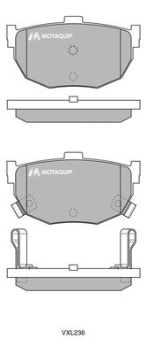 LVXL236 MOTAQUIP Комплект тормозных колодок, дисковый тормоз