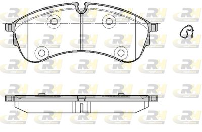 2184700 ROADHOUSE Комплект тормозных колодок, дисковый тормоз