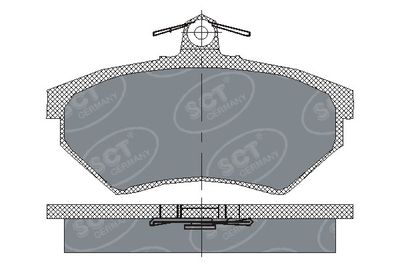 SP110PR SCT - MANNOL Комплект тормозных колодок, дисковый тормоз