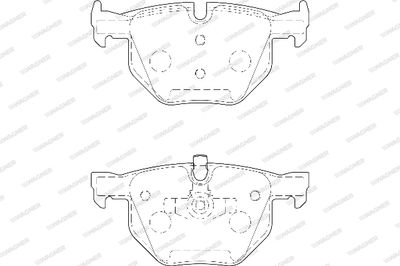 WBP23550A WAGNER Комплект тормозных колодок, дисковый тормоз