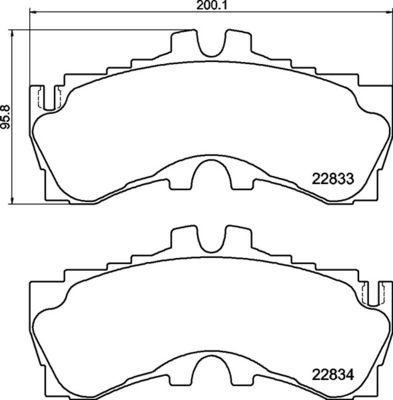 P83180 BREMBO Комплект тормозных колодок, дисковый тормоз