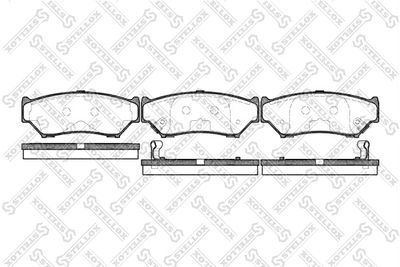 400012SX STELLOX Комплект тормозных колодок, дисковый тормоз