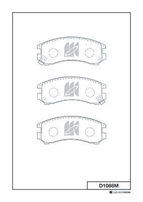 D1066M MK Kashiyama Комплект тормозных колодок, дисковый тормоз