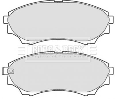 BBP2119 BORG & BECK Комплект тормозных колодок, дисковый тормоз