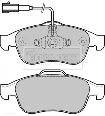 BBP2245 BORG & BECK Комплект тормозных колодок, дисковый тормоз