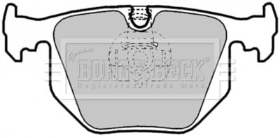 BBP1844 BORG & BECK Комплект тормозных колодок, дисковый тормоз