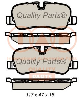 70414079 IAP QUALITY PARTS Комплект тормозных колодок, дисковый тормоз