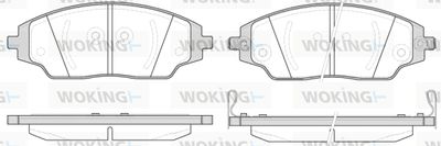 P1437302 WOKING Комплект тормозных колодок, дисковый тормоз
