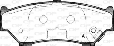 BPA038912 OPEN PARTS Комплект тормозных колодок, дисковый тормоз