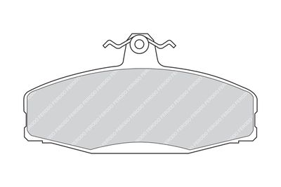 FDB610B FERODO Комплект тормозных колодок, дисковый тормоз