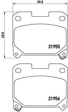 P83091 BREMBO Комплект тормозных колодок, дисковый тормоз