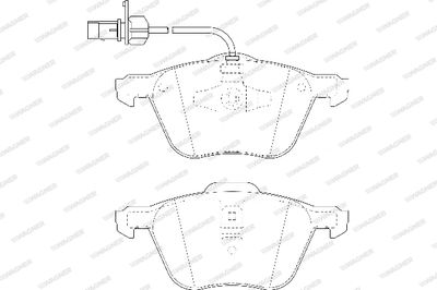 WBP23269B WAGNER Комплект тормозных колодок, дисковый тормоз