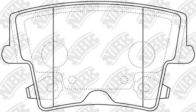 PN0422 NiBK Комплект тормозных колодок, дисковый тормоз