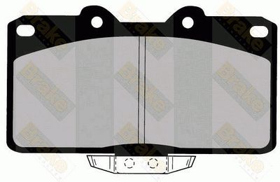 PA1371 Brake ENGINEERING Комплект тормозных колодок, дисковый тормоз