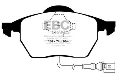 DP31330C EBC Brakes Комплект тормозных колодок, дисковый тормоз