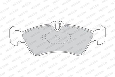 FVR1045 FERODO Комплект тормозных колодок, дисковый тормоз