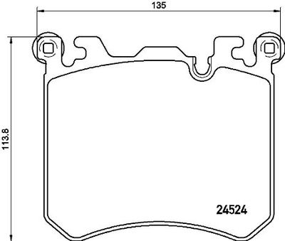 P06077 BREMBO Комплект тормозных колодок, дисковый тормоз