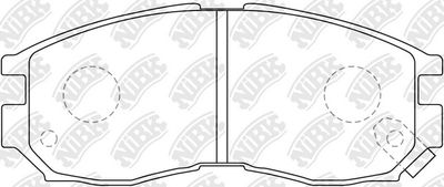 PN3271 NiBK Комплект тормозных колодок, дисковый тормоз