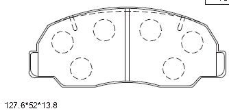 KD3392 ASIMCO Комплект тормозных колодок, дисковый тормоз