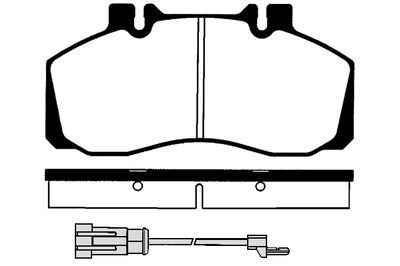 RA04852 RAICAM Комплект тормозных колодок, дисковый тормоз