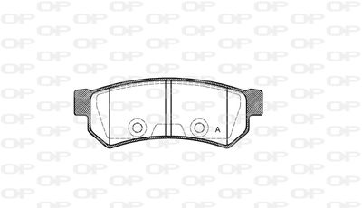 BPA104810 OPEN PARTS Комплект тормозных колодок, дисковый тормоз